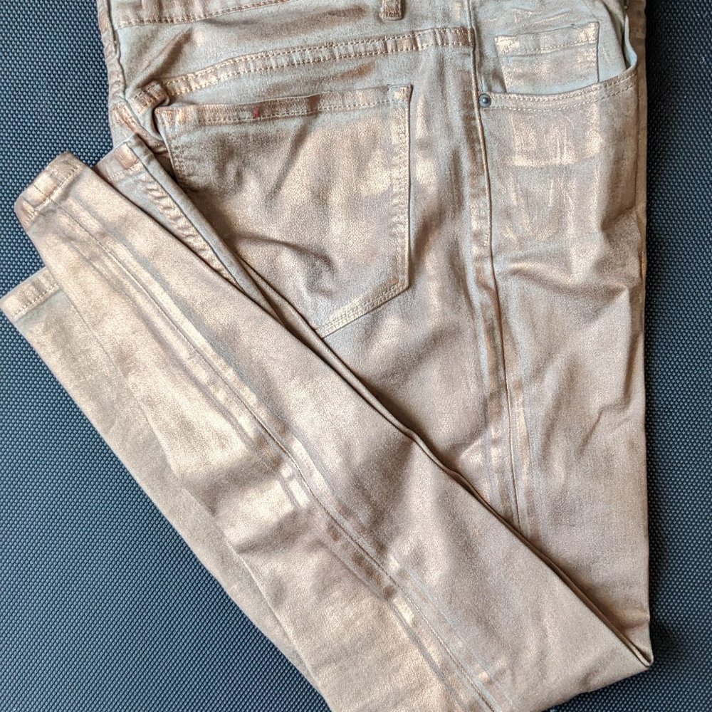 Metallic Skinny Jeans